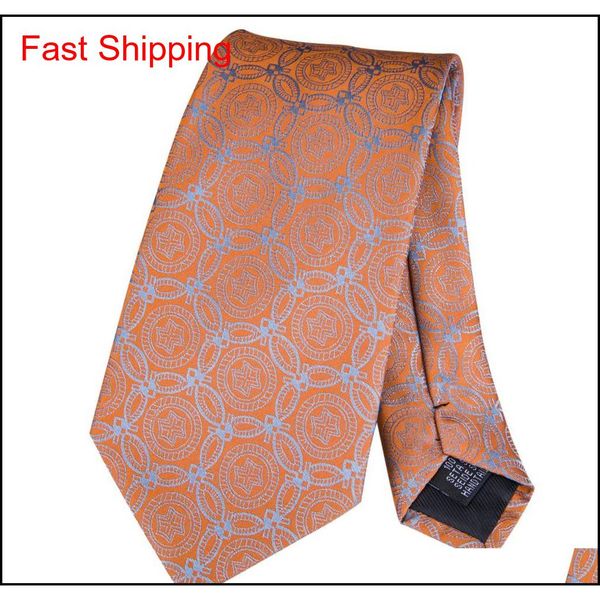 

hi-tie 2018 sell 100% silk new jacquard necktie hanky cufflinks set for men classic style f qylfdi bdefashion, Blue;white