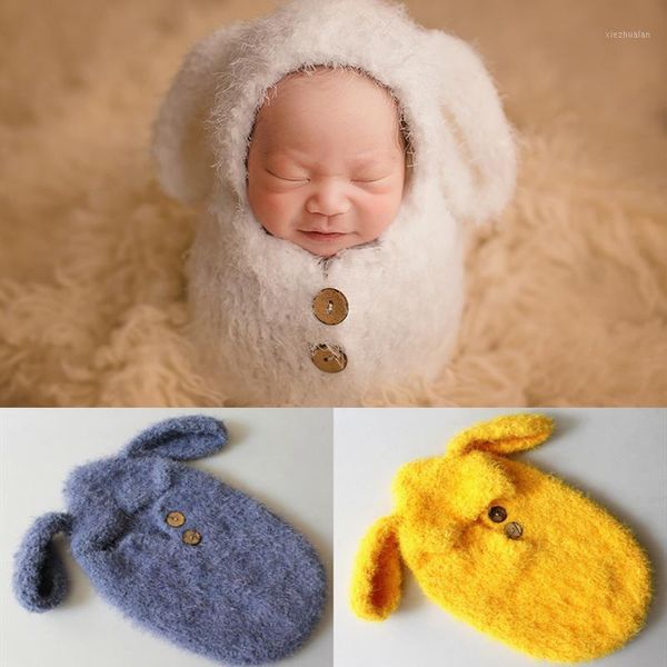 

caps & hats handmade born pography props kids sleeping bag po shoot accessories boys girls romper clothes for birthday christmas1, Yellow