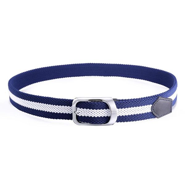 

anpudusen] polyester rubber belt russiathree colours braided elastic belts waistband canvas for women 100cm, Black;brown