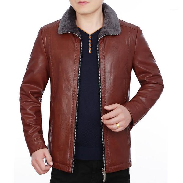 

2017 new fashion brand motorcycle genuine leather clothing mens leather jackets and coats ,men's jacket1, Black
