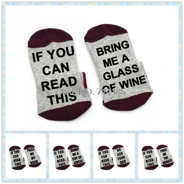 

wine socks if you can read this bring me some wine easter socks beer coffee taco bridesmaid men women grey red1, Black