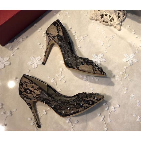 

mode spring leaf black leap shoes toe pointy slide bombs ladies in crystal tampa dressed as stiletto rasa 1mi7