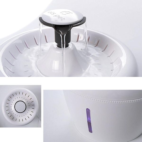 

2.5l matic cat fountain water drinking feeder bowl pet dog cat water dispenser mute matic drinking fountain elec bbykst