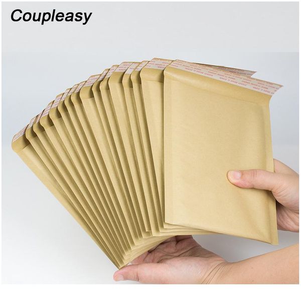 

30 шт. коричневый крафт бумаги пузырьки мешок самоуплотнения пузырьковых конвертов доставки почтового мешка