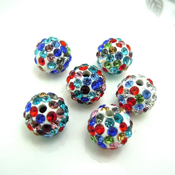

100 шт. 10 мм многоцветные австрийские бусины кристалл диско шариковые бусины разные бусины 6 строк хрустальная глина 27 цвет bbydvh