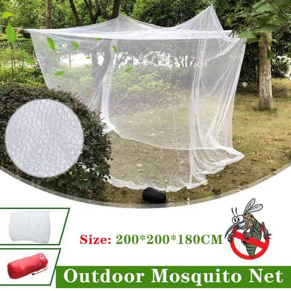 

portable large white camping mosquito net indoor outdoor netting insect tent