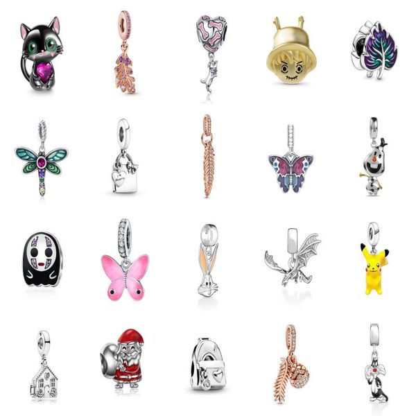 

925 sterling silver stitch doll charm kitten yarn ball charm pendant fit pandora bracelet for women jewelry gift, Bronze;silver