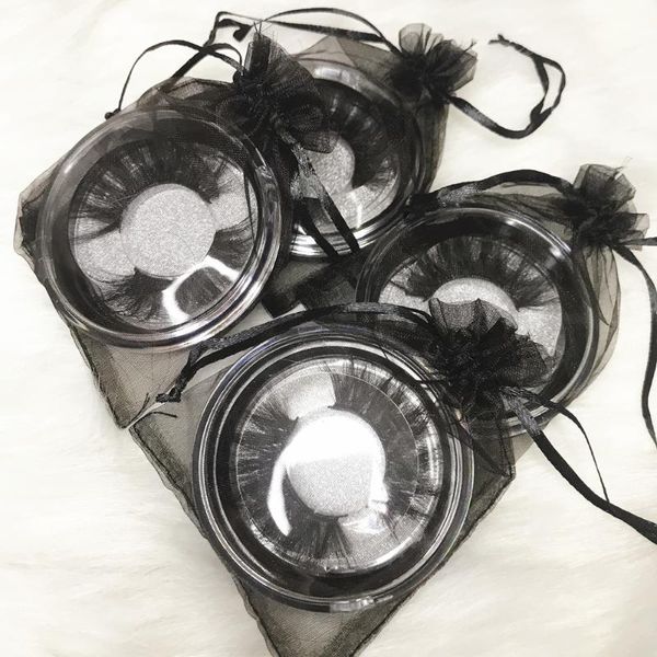 

false eyelashes 30 pairs black box bag 25mm lashes wholesale glitter paper case packing label makeup mink