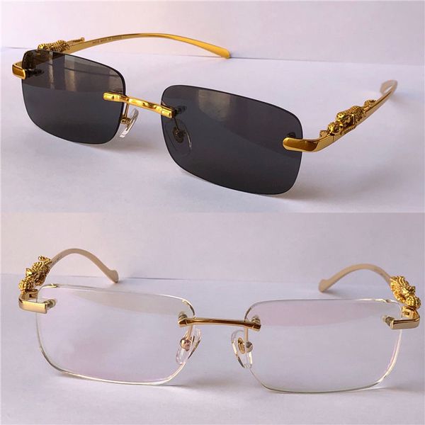 

retro fashion design optical glasses and sunglasses series 1984615 square rimless frame animal legs vintage simple style 36456413, White;black