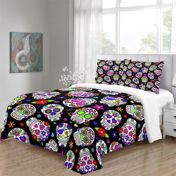 

bedding sets custom pumpkin halloween cartoon set twin full  king size comforter cover home textiles 3 piece bed linen