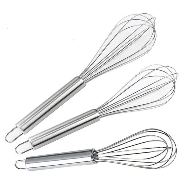 

8" 10" 12" stainless steel egg beater hand whisk mixer balloon wire whisk for blending whisking beating stirring jllhmx netwo