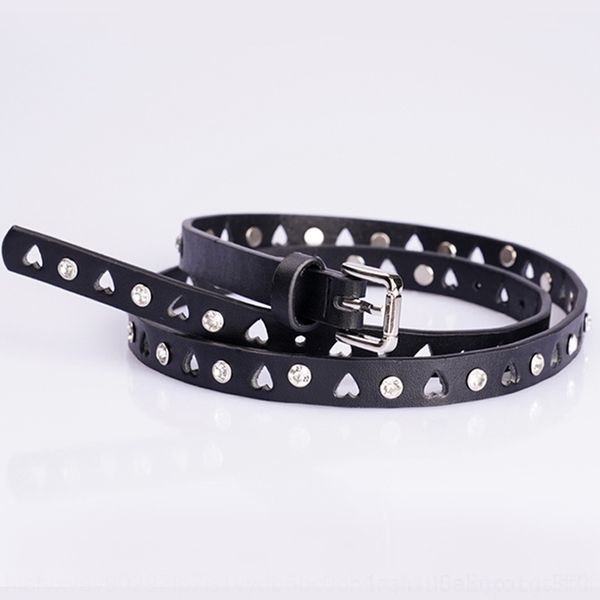 

kij7 new fashion female vintage strap metal pin leather belts for belts elastichollow out wide waist women fashion, Black;brown