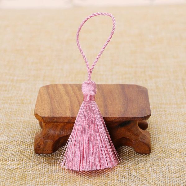 

20pcs silk bookmarks hanging tassel fringe diy curtain garment bag crafts supplies diy scrapbook tassel accessories pendant 10cm h qylmtx