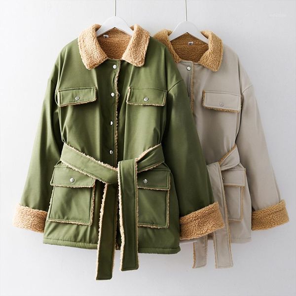 

2019 new fashion women's clothing tooling cotton jacket womens jackets and coats parka1, Black