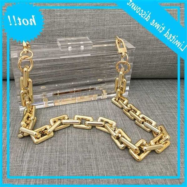 

transparent fashion chains shoulder bag bar tas luxury party prom elegant banquet diner handbag women casual