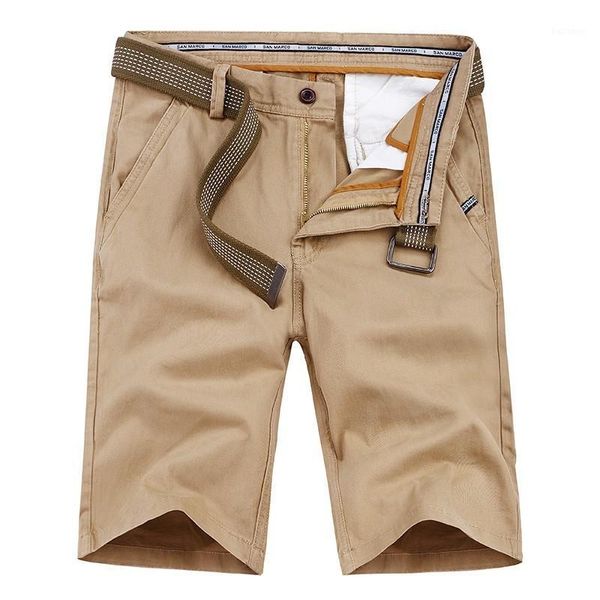 

htlb men summer new casual loose fit twill pockets cargo short pants men solid color belted messenger cargo shorts pant1, White;black