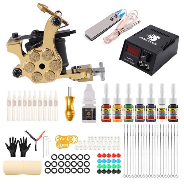 

tattoo needles solong machine set full coil cutting line fog kit material