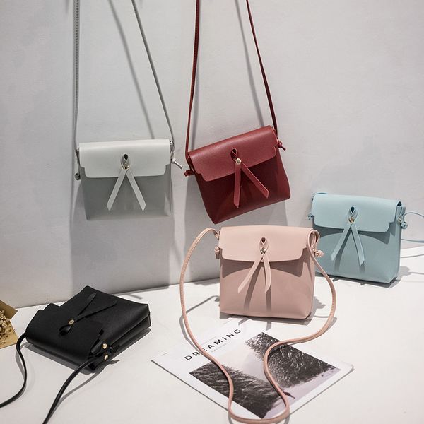 Borsa da donna Il Giappone e la Corea del Sud moda per il tempo libero piccoli sacchetti quadrati per cellulare con messaggero a spalla singola