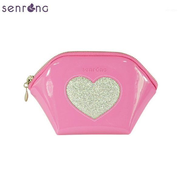 

cosmetic bags & cases 2021 bag sweet lady heart-shaped jewelry lacquered multifunctional travel storage cosmetic1