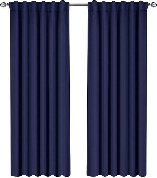 

qczx bedroom blackout curtains window treatment energy saving thermal insulated solid grommet blackout drapes for livingroomm wmtotr