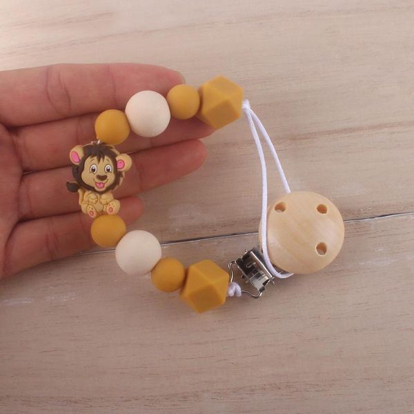 

деревянная pacifier holder chip clip lion sile beas bears подвеска eco-friendly teething clip treash ремешок деревянная pacifier q jllmcq