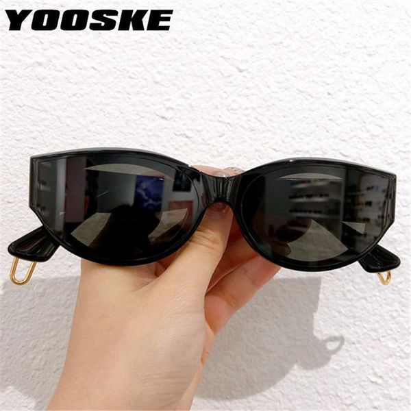 

sunglasses yooske vintage cateye women brand designer retro sun glasses hip hop eyeglasses ladies small frame catwalk sunglass, White;black