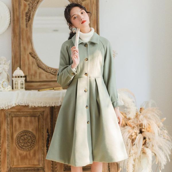 

2020 new fashion women's clothing coats and jackets women full turn-down collar single breasted, Black