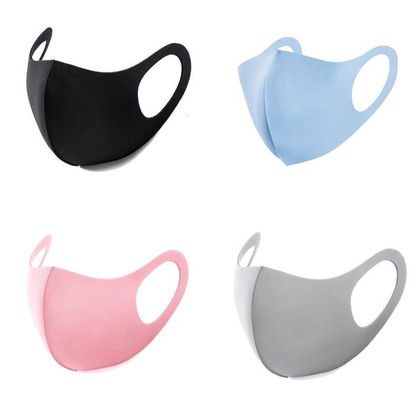 

washable dhl stock anti silk face anti-bacterial pm2.5 mask respirator dustproof cover cotton reusable ice mouth dust masks in shi btar