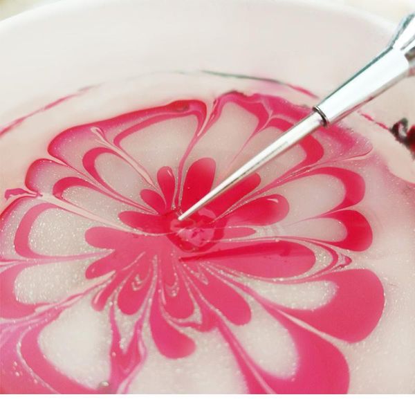 

1pc acrylic dye painting pen silver drawing flower brush nail art tool 1pc sqcowj