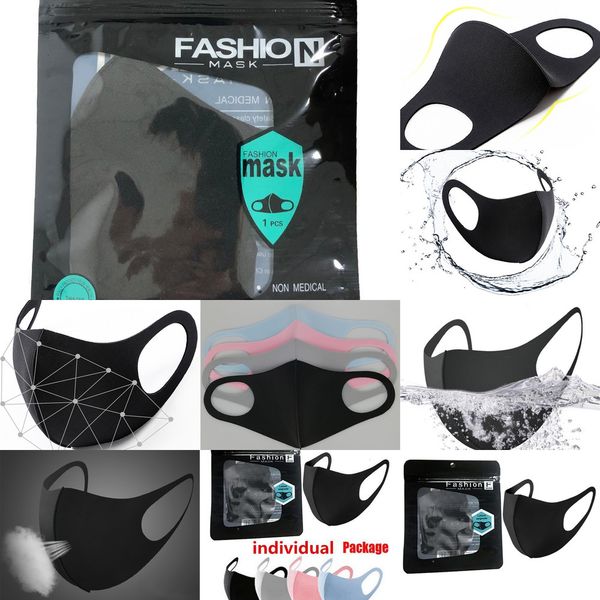

upjzhanti dust face mouth cover pm2.5 mask respirator dustproof anti-bacterial washable reusable ice silk cotton masks individual bag 2