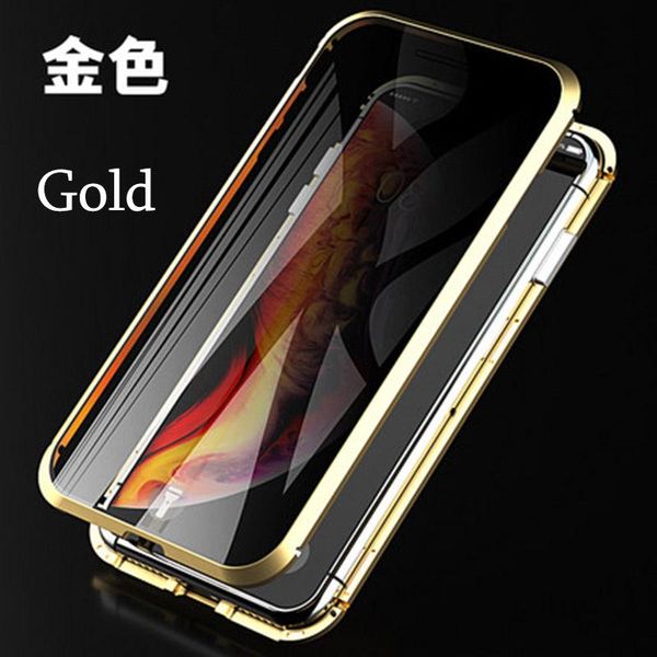 

privacy phone case for iphone 11 pro max 11 pro double sided glass metal magnetic protection case cover h wmtebk