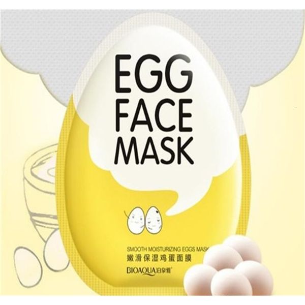 

control facial masks oil bioaqua brighten wrapped egg tender face skin care moisturizing mask
