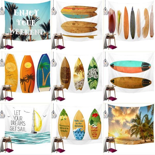 

sailboard series printed wall hanging tapestry polyester blanket blanket bedspread background cloth decorative tapestry1