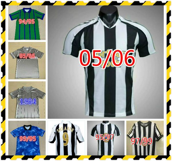 

84 86 94 97 98 99 new castle shearer retro soccer jersey hamann shearer pinas 1984 1986 1994 1997 1999 united owen classic football shirt, Black;yellow