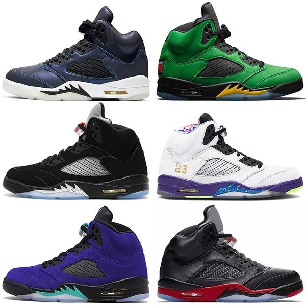 

jumpman 5 alternate grape alternate bel mens basketball shoes fire red 5s bred se oregon mens designer sneakers trainers size 13