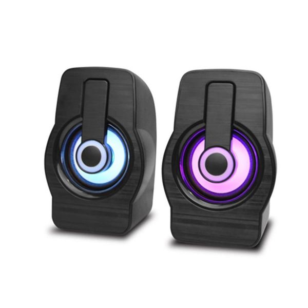 

wired speaker rgb light hifi stereo usb mini multimedia speaker for pc/lap/smart phone