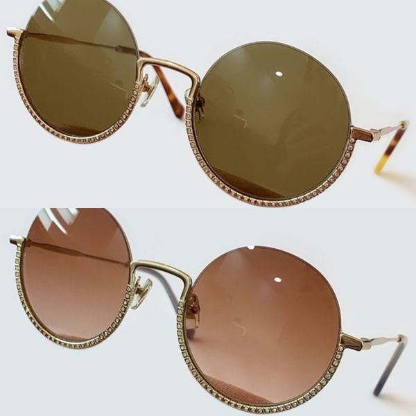 

luxury style round frame sunglasses women 2020 brand fashion glasses with diamond sun uv400 gafas de sol mujer