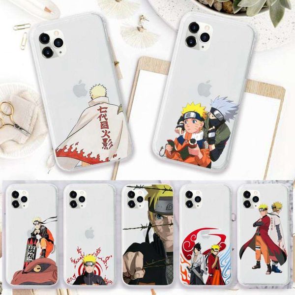 

animated naruto uzumaki assisted kakashi transparent case for def 11 12 mini pro xs up to 8 7 6 6s plus x 5s 202