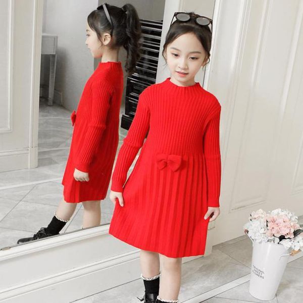 

pullover toddler teen girls sweaters autumn winter jumper children long sleeve knitted clothes children's sweater for dress 8, Blue