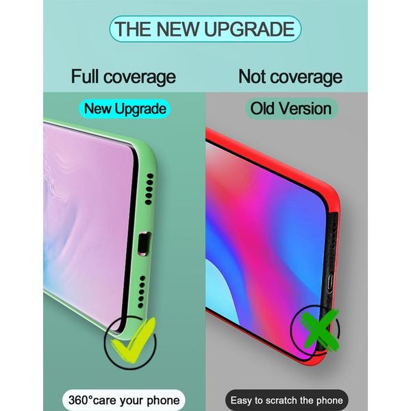 

soft liquid sile case for samsung galaxy s20 s10 s8 s9 plus a50 a51 a70 a71 a10 a20 a30 a50s wmtcqo