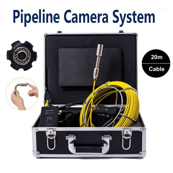 

9 inch lcd monitor 23mm camera head pipe hd 720p 20m cable used for underground drain sewer inspection1