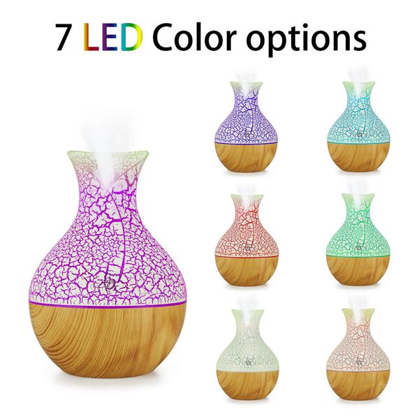 

usb air humidifier oil aroma diffuser 130ml cool mist maker with 7 colors led night light for home office h sqclrn