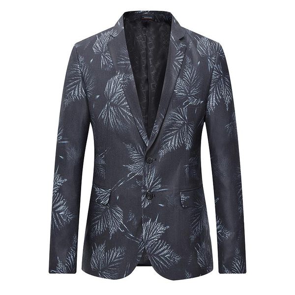 

2020 m-6xl mens blazer jackets casual blazer men slim fit floral new arrival casual male, White;black