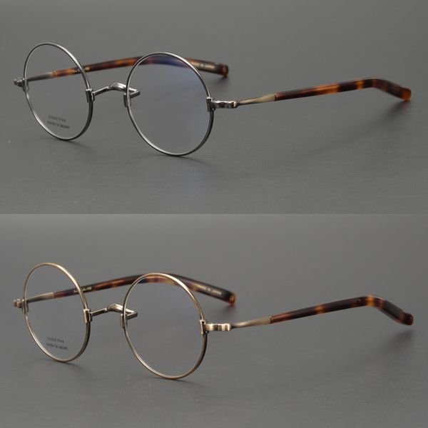 

zerosun vintage round eyeglasses men nerd titanium очки кадр человек маленькие узкие очки миопия оптический анти-синий фотохромный