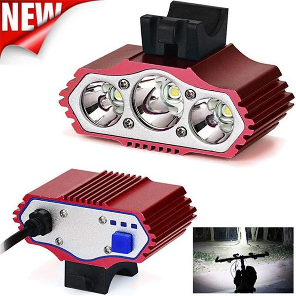 

bike lights ishowtienda usb rechargeable light front handlebar 12000 lm 3 x xml t6 led modes lamp headlight cycling torch