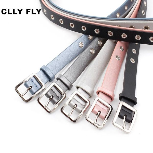 

fashion women hollow waist belt rivets pu leather strap womens slim waistband female ladies accessories for jeans pants, Black;brown