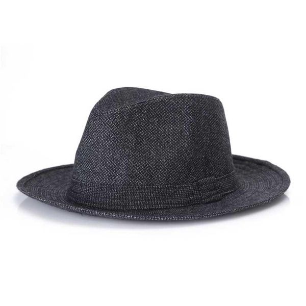 

новая мода шерстяные мужчины black fedora hat для женской шерсти широкий brim jazzchic cap vintage panama sun top hat jllnque, Black;white