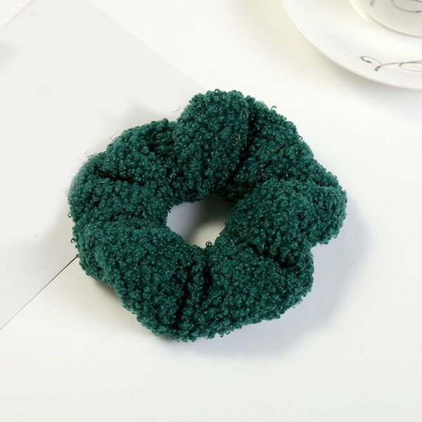 

2020 christmas women velvet scrunchies winter plush ponytail holder headbands for girls hair accessories cute scrunchy hair ties q jllqbr