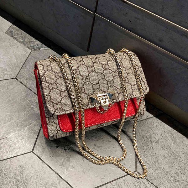 

2022 factory outlet women's new korean fashion chain one shoulder ins small xiangfeng messenger bag handbag 1drb