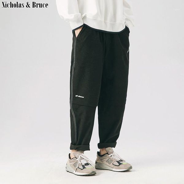 

n&b mens denim jeans straight-leg jeans men loose fit pants elastic waist casual male trousers men's denim pants hommes nzk21, Blue